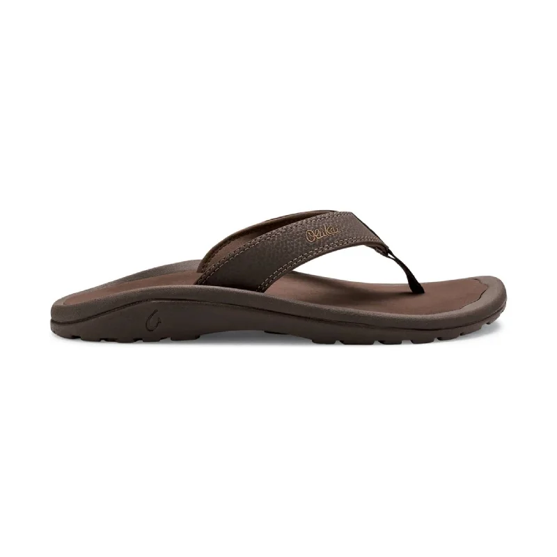 Comfortable Hiking Shoes Sale OluKai Men's 'Ohana Flip Flop - Dark Java/Ray