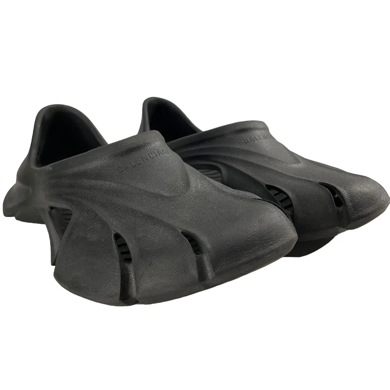 Designer Casual Sneakers BALENCIAGA/Sandals/EU 44/BLK/RUBBER MOLDED CLOSED TOE