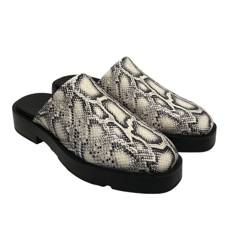 Fashionable Work Sneakers GIVENCHY/Sandals/US 10/Leather/MLT/Snakeskin Mule