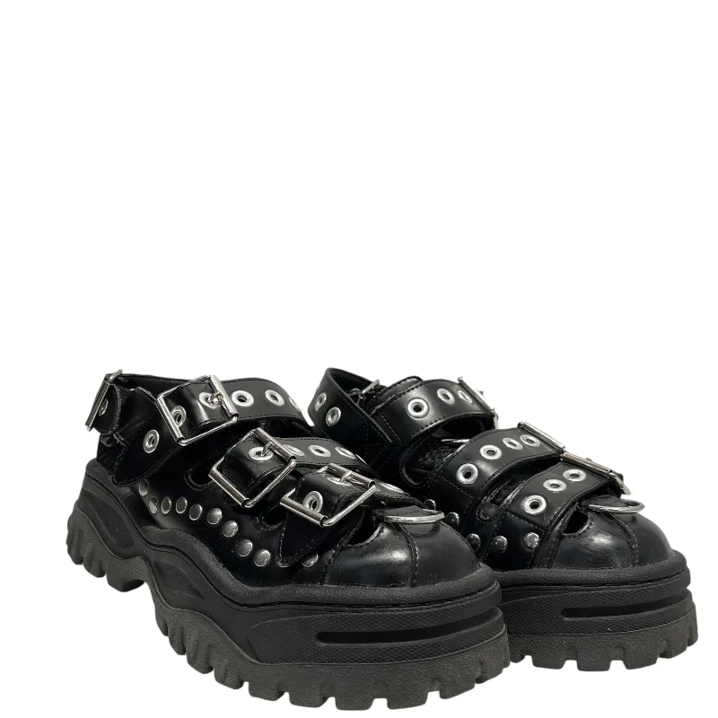 Trendy High Heels For Sale EYTYS/Sandals/US 7.5/Leather/BLK/STUDDED SANDAL