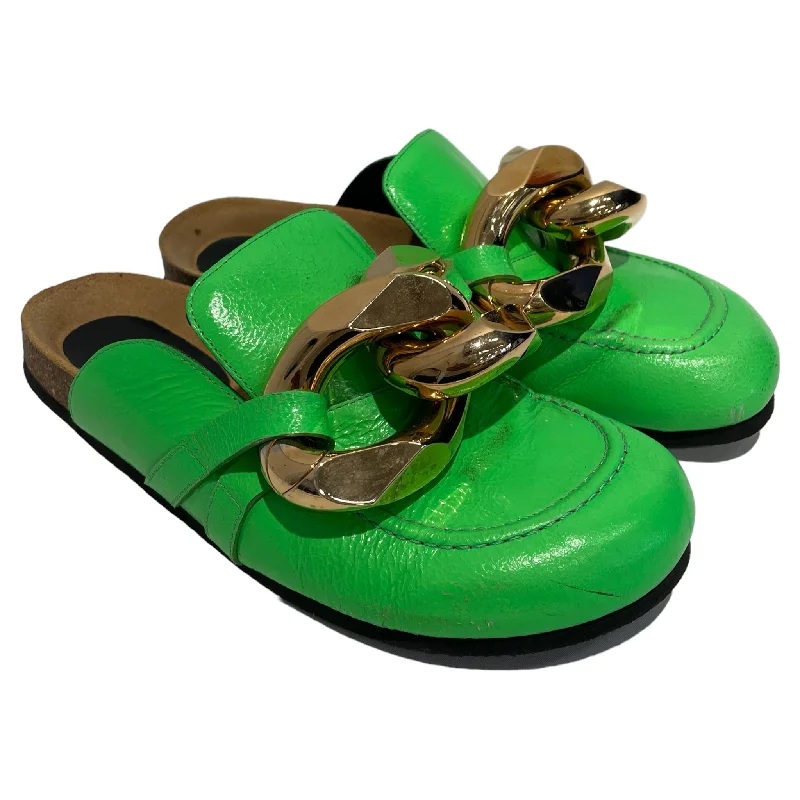 High Fashion Dress Shoes JW ANDERSON(J.W.ANDERSON)/Sandals/EU 43/Leather/GRN/Chain Mule