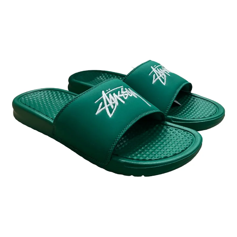 Classic Hiking Footwear NIKE/STUSSY/Sandals/US 8/Graphic/GRN/BENASSI