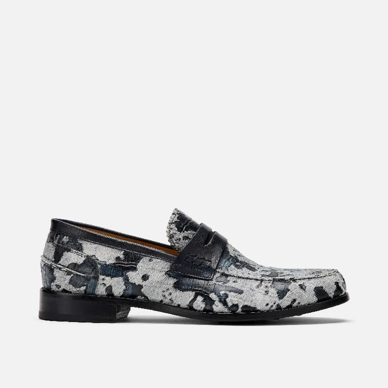 Stylish Hiking Boots For Women Abe Camo Pony Hair Penny Loafers