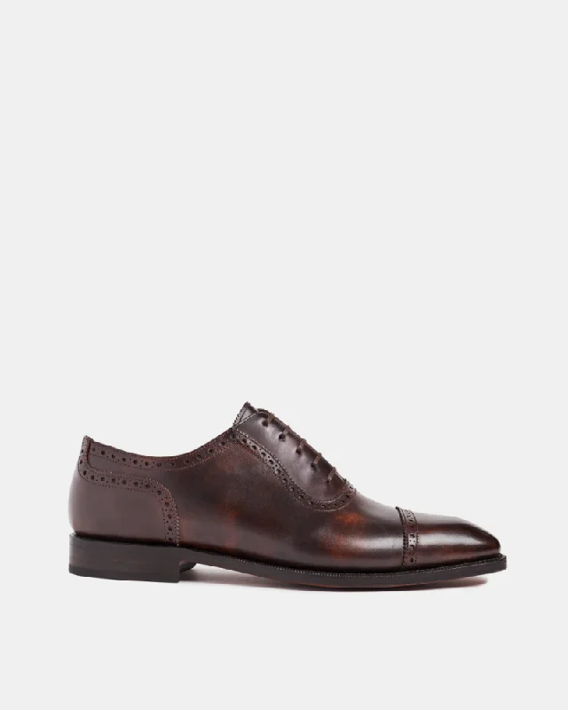 Comfortable Hiking Boots For Sale Brown Brogue Oxford Dress Shoe