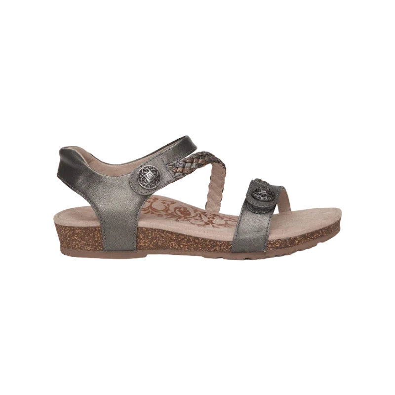Black Dress Shoes Jillian Braided Quarter Strap Sandal
