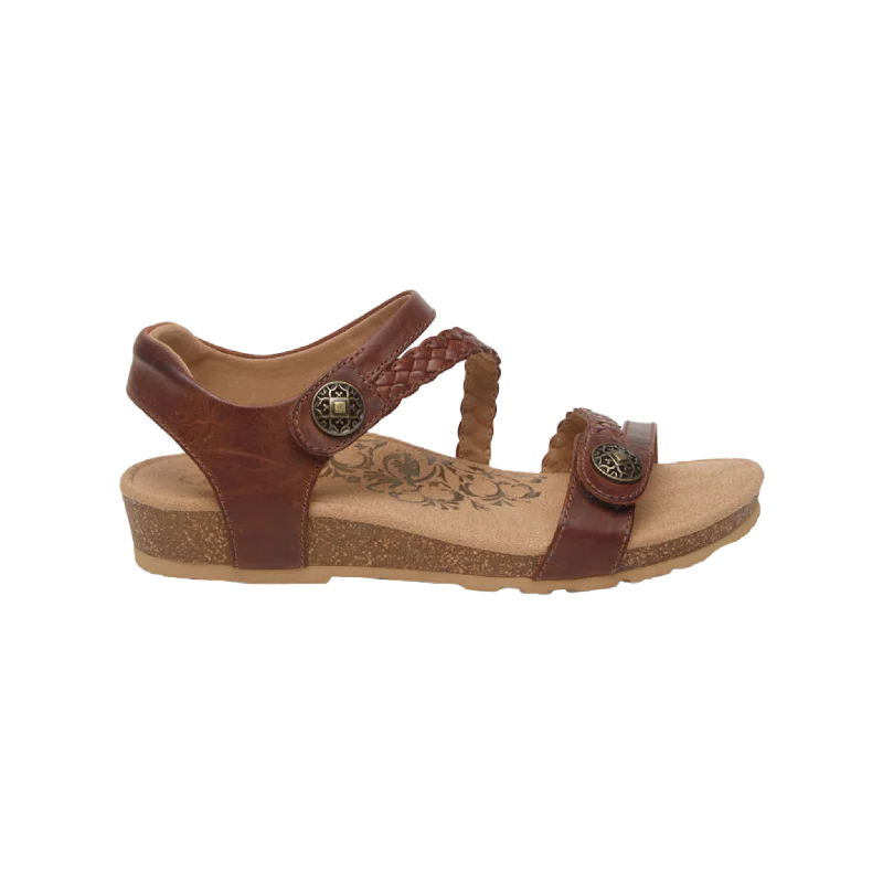 Fashionable Flat Shoes Jillian Braided Quarter Strap Sandal
