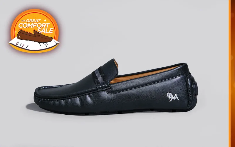 Comfortable Platform Boots All-Purpose Loafers : Black