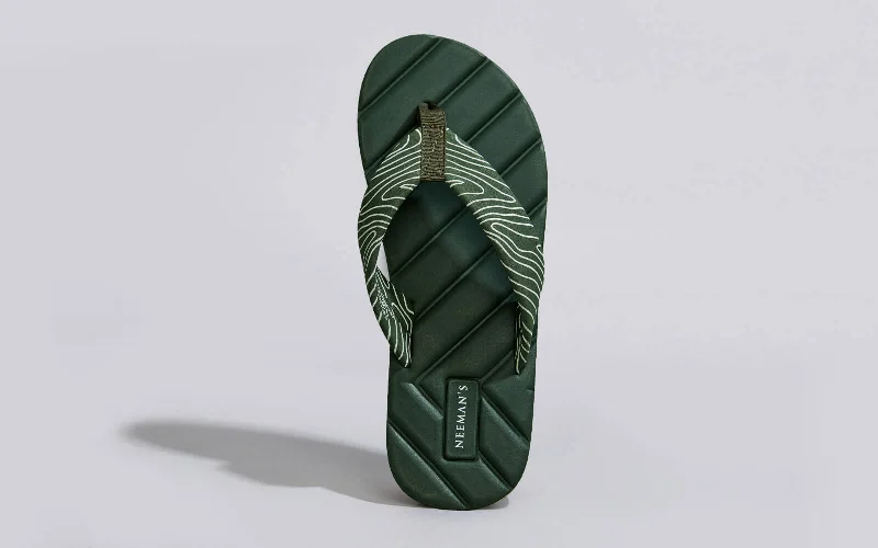 Comfortable High Heel Sandals All Vibes Flips (Men) : Olive
