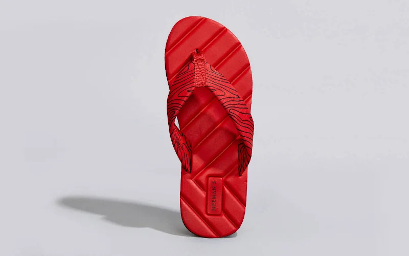 Trendy Running Footwear Online All Vibes Flips (Men) : Red
