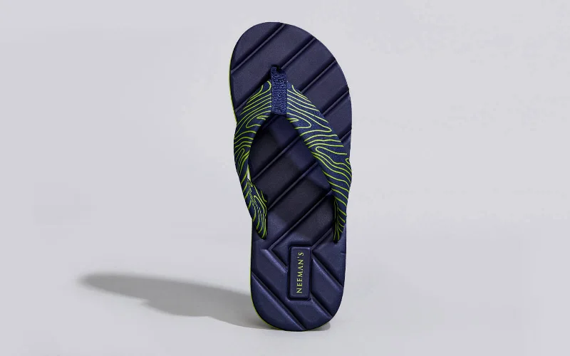 Stylish Casual Boots All Vibes Flips (Men) : Navy-Neon