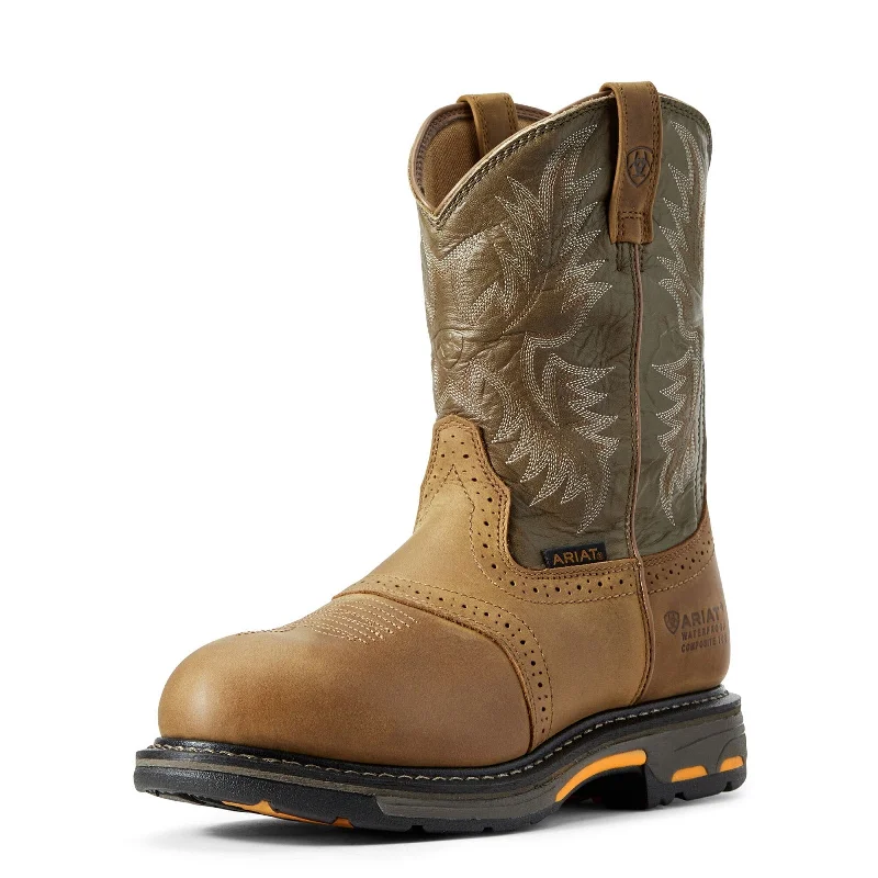 Trendy Casual Shoes Sale Ariat Men's WorkHog Waterproof Composite Toe Work Boot