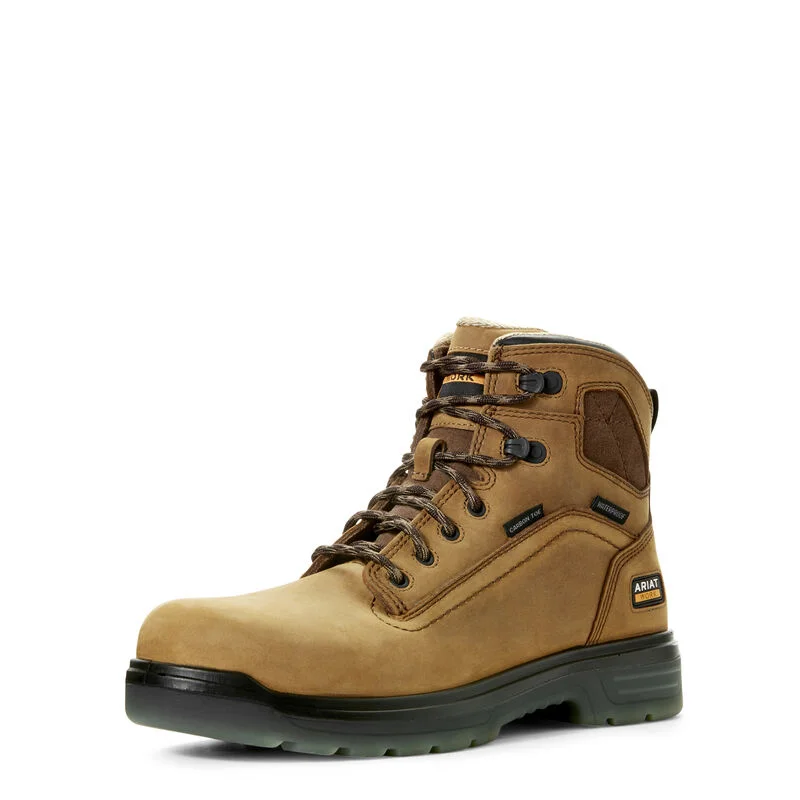 Trendy Hiking Shoes Sale Ariat Men's Turbo 6" Waterproof Carbon Toe Work Boot
