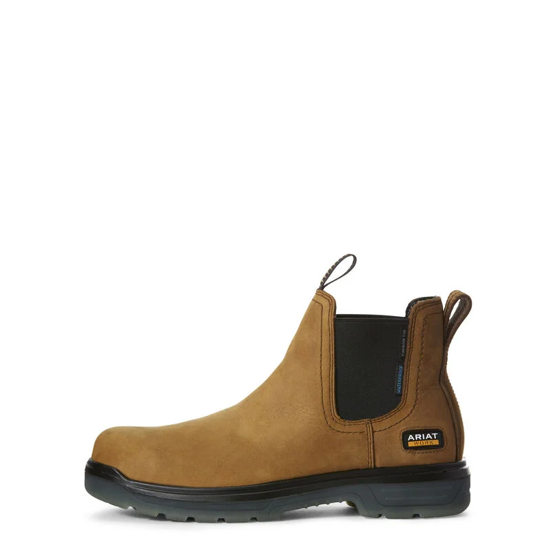 Best Outdoor Running Shoes Ariat Men's Turbo Chelsea Waterproof Carbon Toe Work Boot
