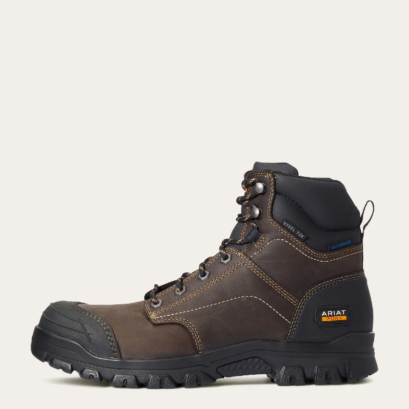 Comfortable Hiking Sneakers Online Ariat Men's Treadfast 6"Waterproof Steel Toe Work Boot