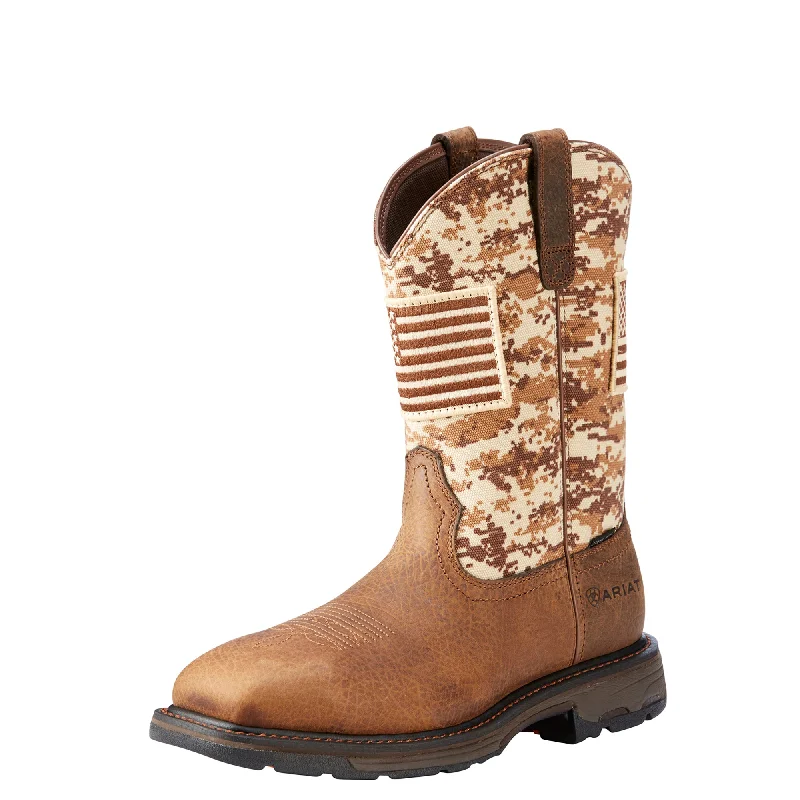 Trendy Snow Footwear Ariat WorkHog Patriot Steel Toe Work Boot