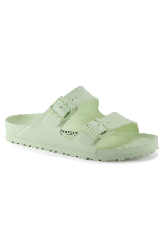 Comfortable Casual Shoes Birkenstock Arizona EVA in Faded Lime