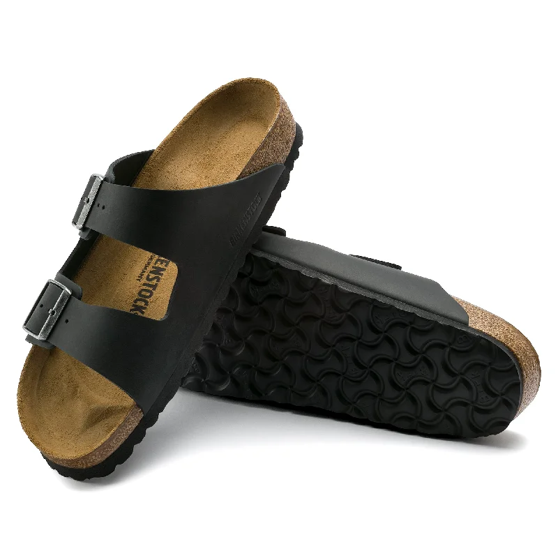 Comfortable Snow Boots Birkenstock Arizona Oliled Leather Color: Black