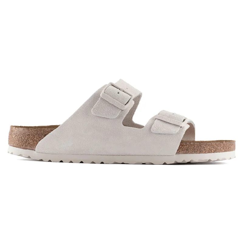Outdoor Sandals Collection Unisex Birkenstock Arizona Soft Footbed 1024554 Color: Antique White Outdoor Sandals Collection Unisex Birkenstock Arizona Soft Footbed 1024554 Color: Antique White