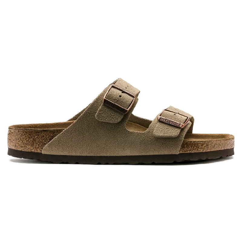 Trendy Hiking Boots For Sale UNISEX BIRKENSTOCK ARIZONA SOFT FOOT BED | TAUPE SUEDE