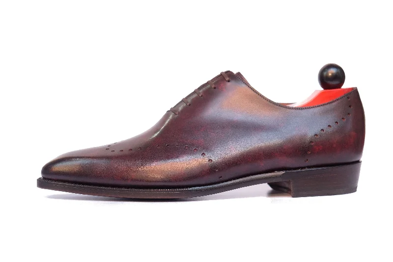 Trendy Hiking Boots Online Bellingham - MTO - Plum Marble Patina - LPB Last - Single Leather Sole Trendy Hiking Boots Online Bellingham - MTO - Plum Marble Patina - LPB Last - Single Leather Sole