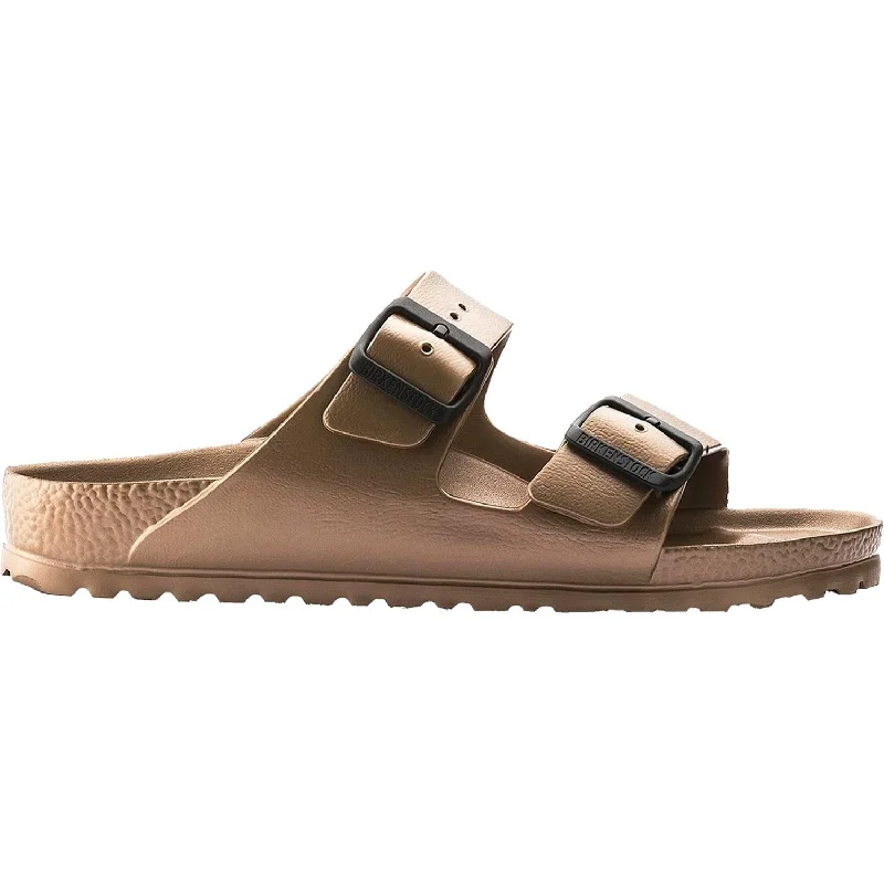 High Quality Sneakers Unisex Birkenstock Arizona Essentials Metallic Copper EVA Synthetic