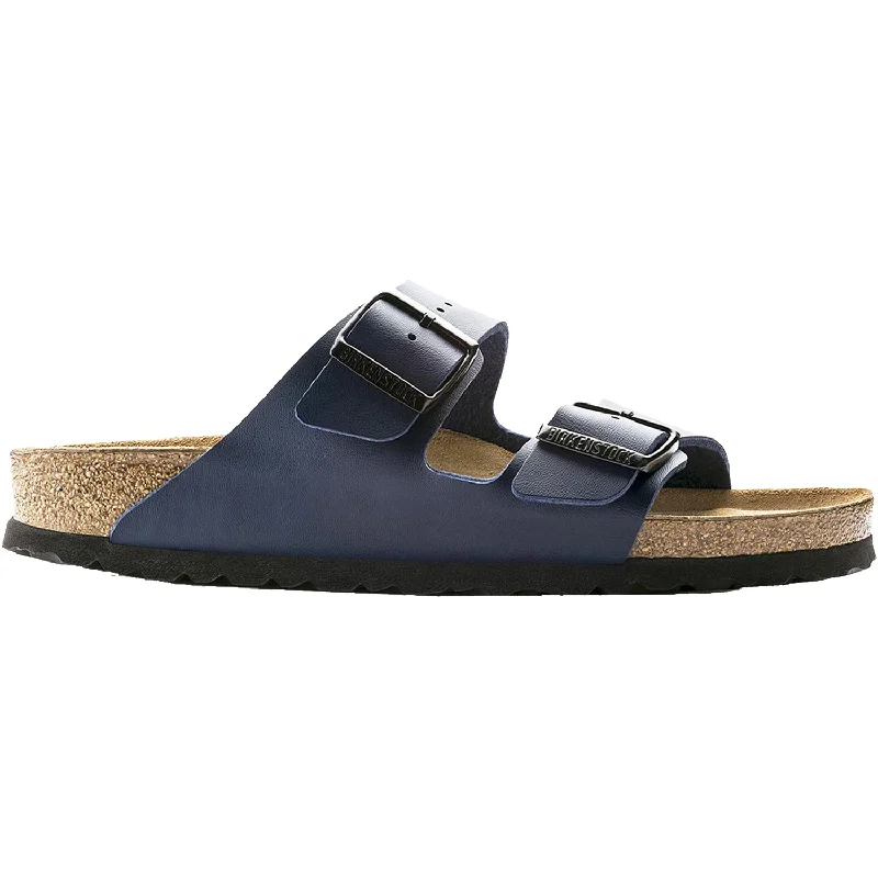Trendy Outdoor Sandals For Sale Unisex Birkenstock Arizona Soft Footbed Blue Birko-Flor