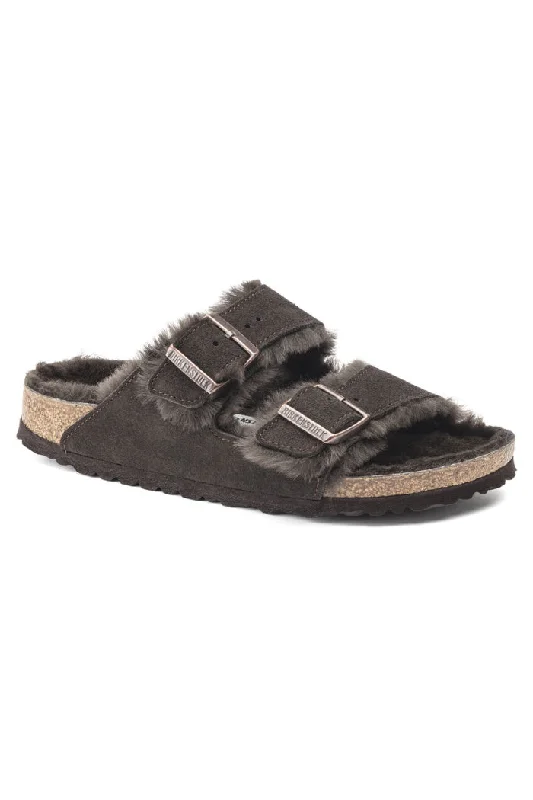 Trendy Snow Boots Online Birkenstock Arizona Shearling Regular Width in Mocha