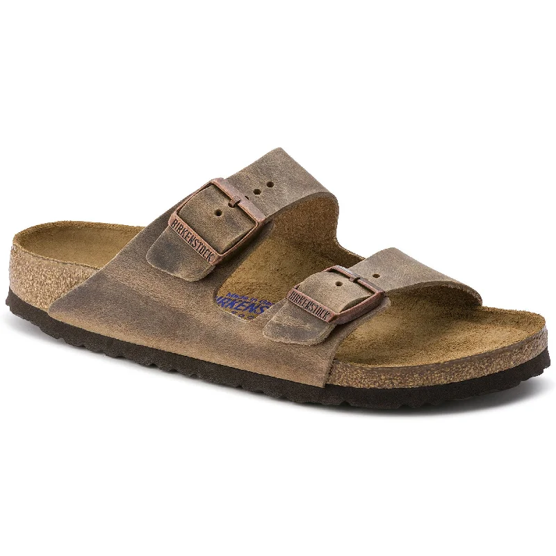 Comfortable Platform Boots BIRKENSTOCK ARIZONA SOFT FOOTBED TOBACCO BROWN OILED NUBUCK LEATHER UNISEX