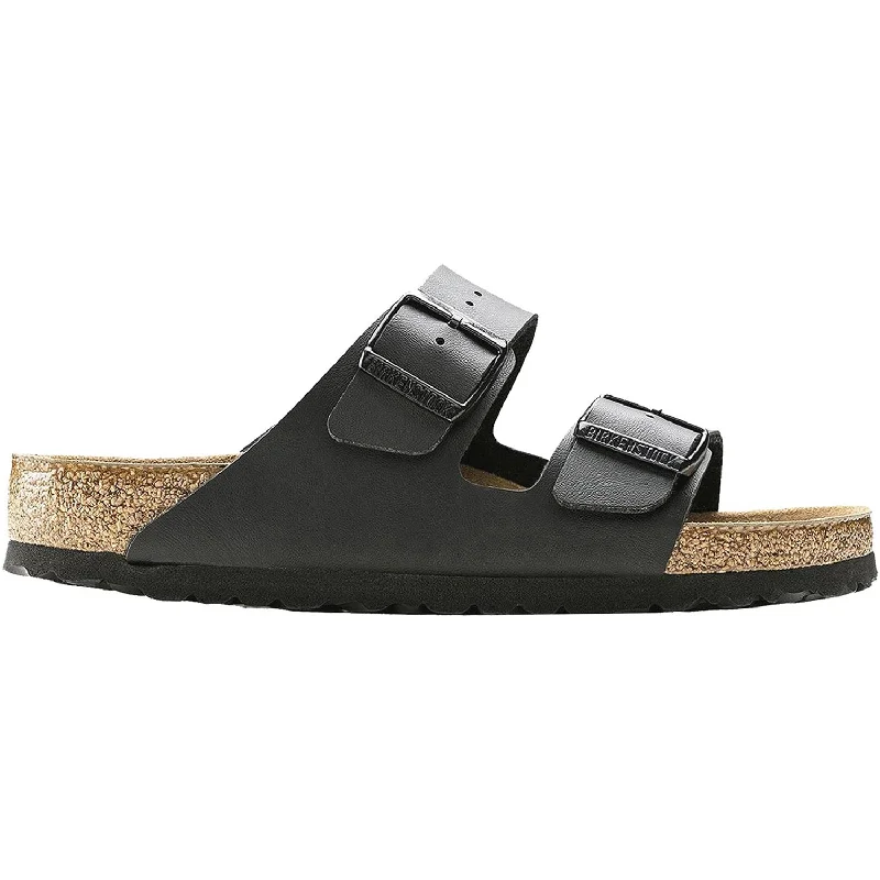 Best Hiking Footwear Sale Unisex Birkenstock Arizona Soft Footbed Black Birko-Flor