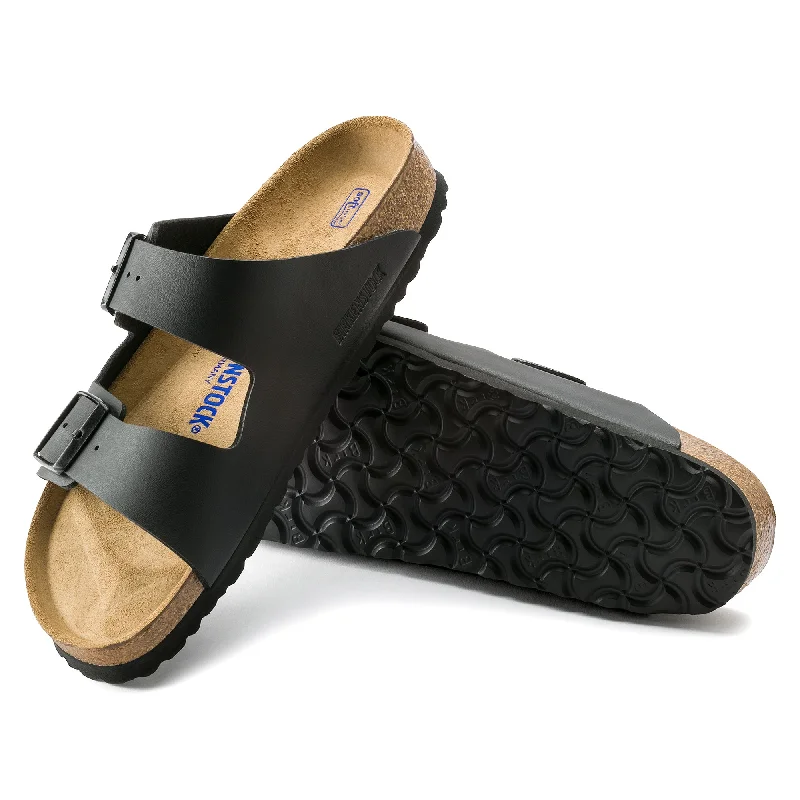 Casual Walking Boots Birkenstock Arizona Soft Footbed Birko-Flor Color: Black