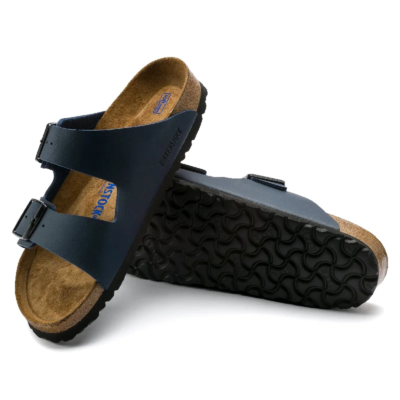 Comfortable Hiking Boots For Winter Birkenstock Arizona Soft Footbed Birko-Flor Color: Blue Comfortable Hiking Boots For Winter Birkenstock Arizona Soft Footbed Birko-Flor Color: Blue
