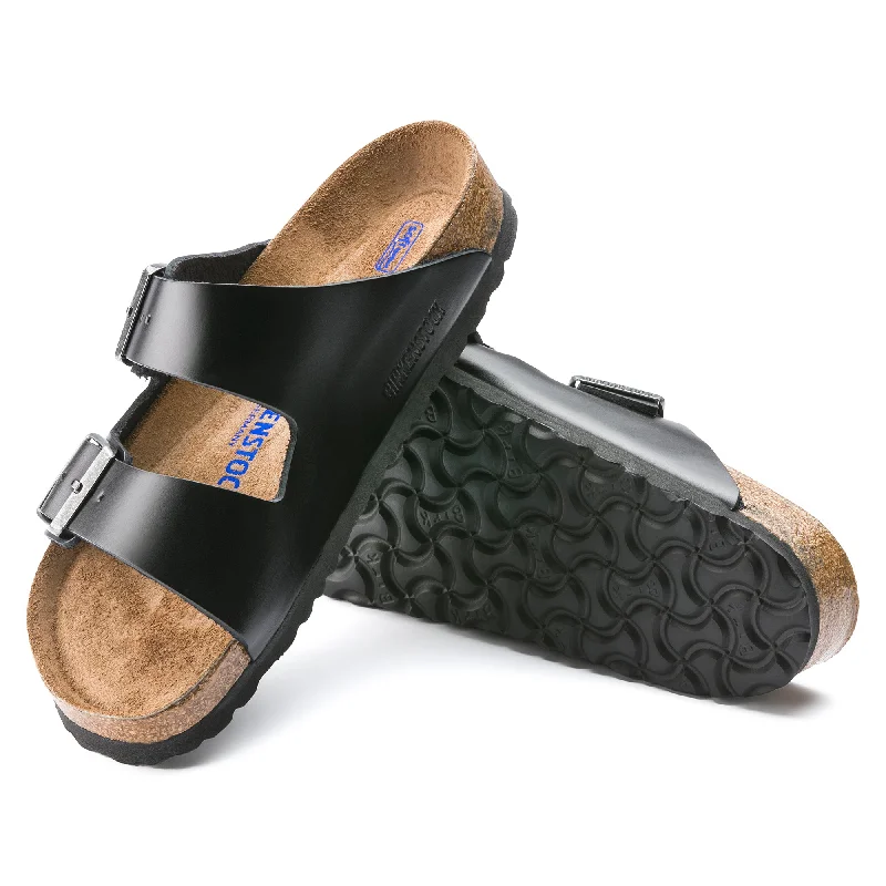 Comfortable Casual Footwear For Sale Birkenstock Arizona Soft Footbed Smooth Leather Color: Amalfi Black