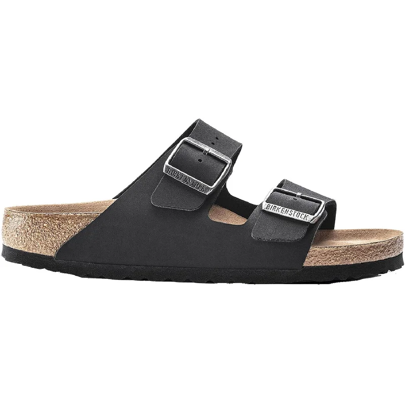 Comfortable Walking Sandals Unisex Birkenstock Arizona Vegan Black Birkibuc