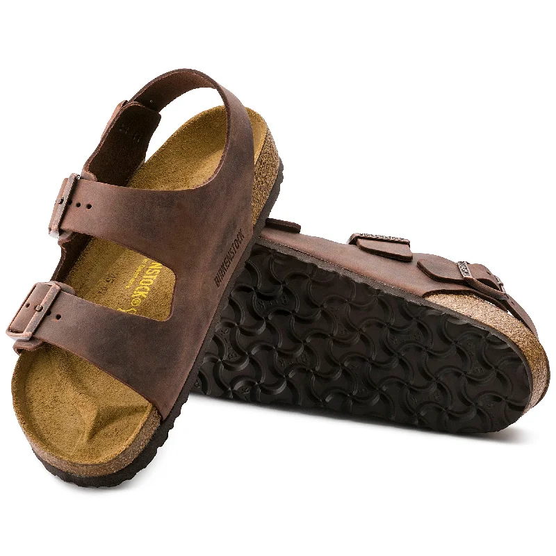 Vintage Boots Collection Birkenstock Milano Oiled Leather Color: Habana