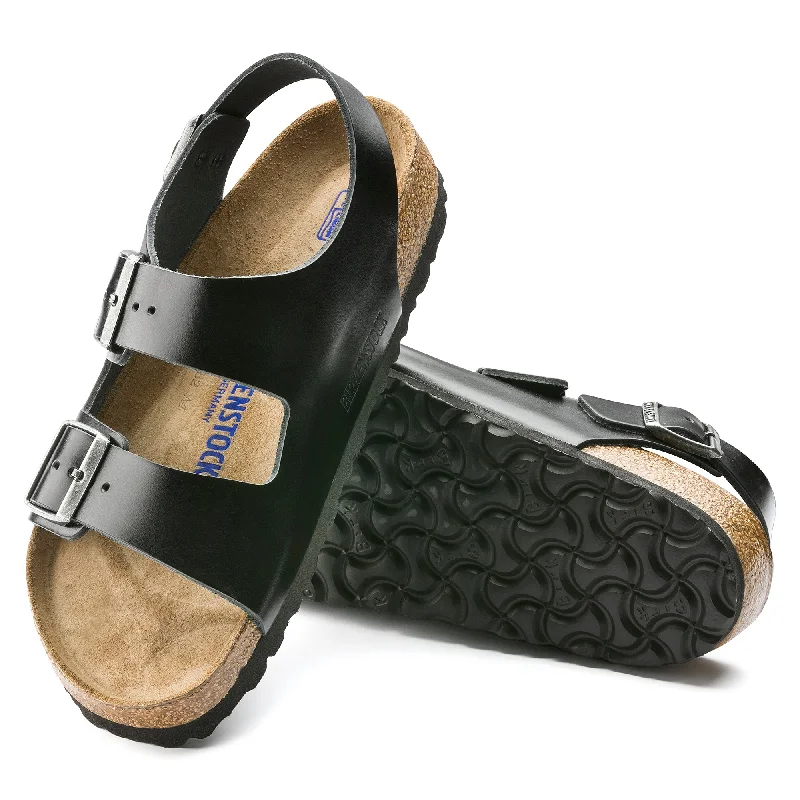 Best Formal Shoes Online Birkenstock Milano Soft Footbed Smooth Leather Color: Amalfi Black Best Formal Shoes Online Birkenstock Milano Soft Footbed Smooth Leather Color: Amalfi Black