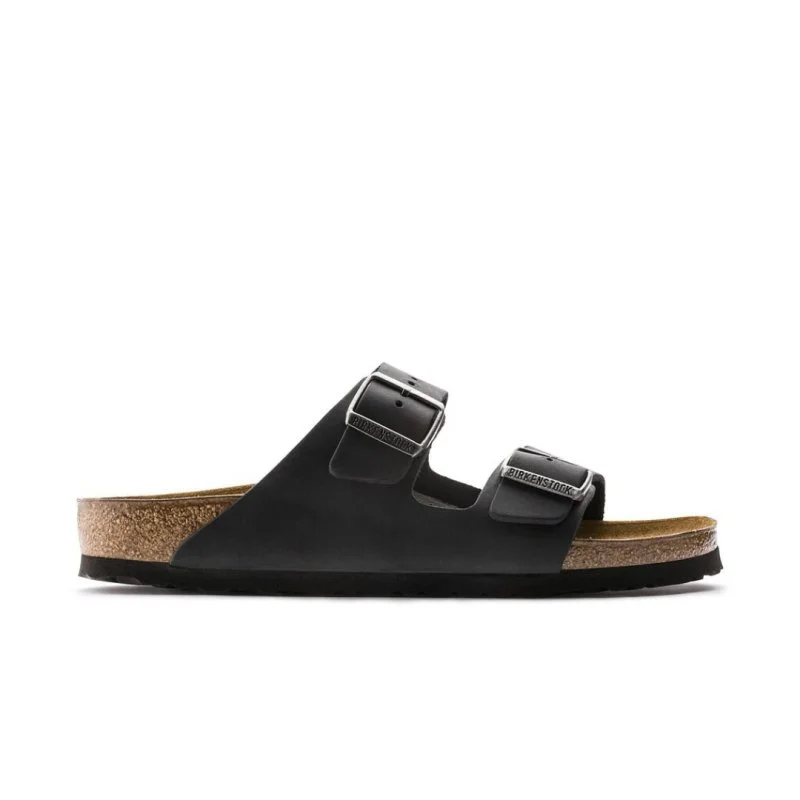 Sporty Casual Shoes Birkenstock Arizona - Black Oiled Leather