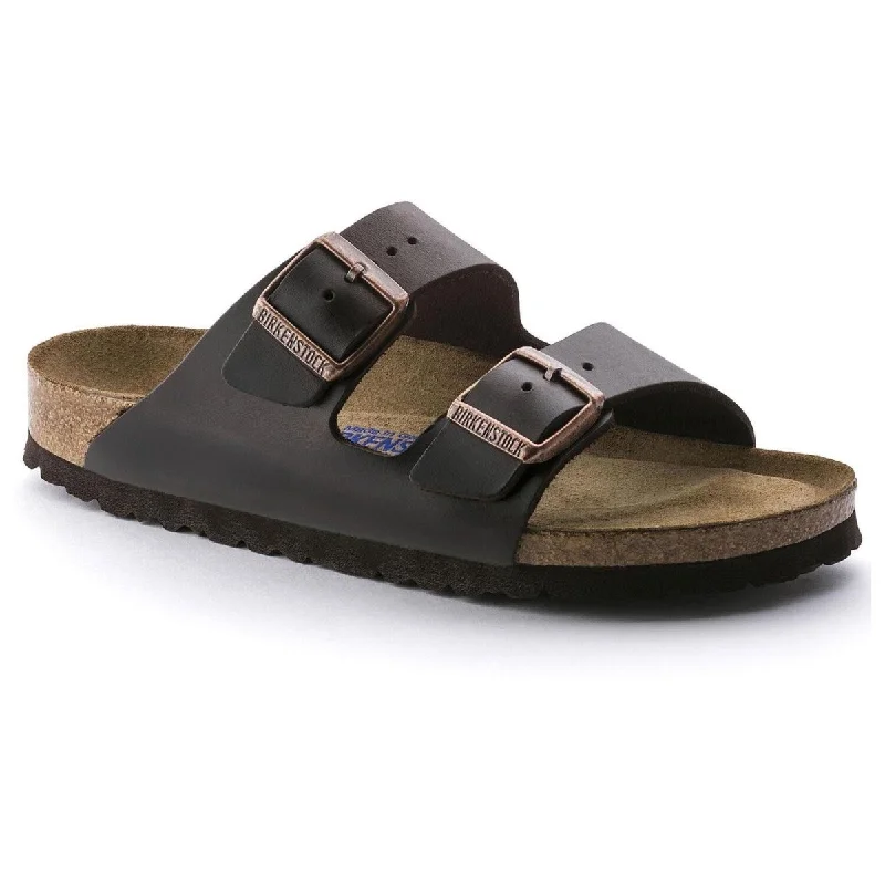 Formal Dress Footwear Birkenstock Arizona Soft Footbed - Brown Amalfi Leather
