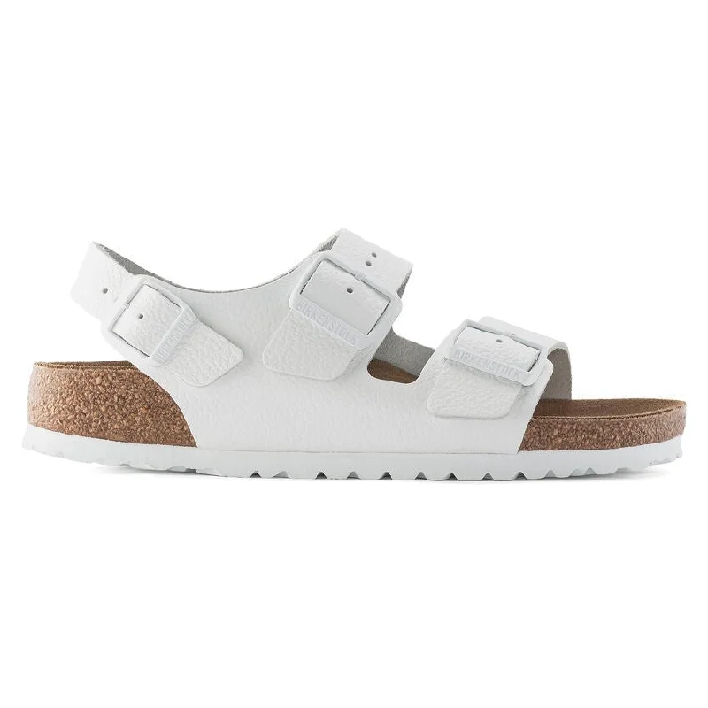 Trendy Sports Footwear Birkenstock Milano - White Leather