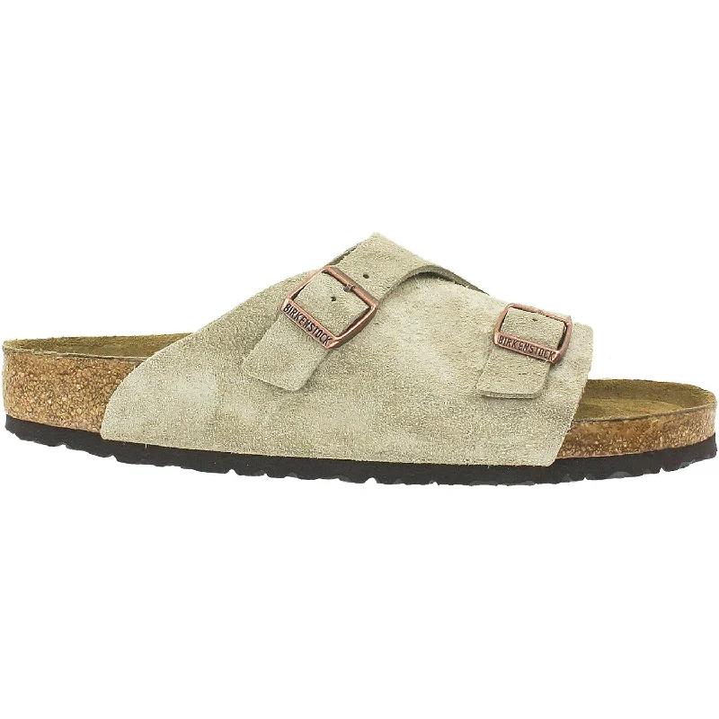 Trendy High Top Sneakers Unisex Birkenstock Zurich Soft Footbed Taupe Suede