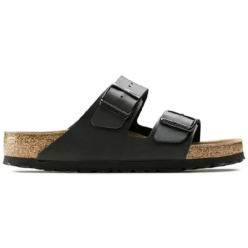 Stylish Hiking Sneakers Birkentock Unisex Arizona Soft Footbed - Black Birko-Flor