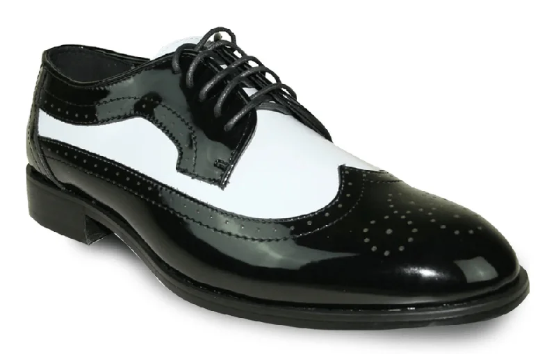 Trendy Walking Boots Bravo Jean Yves JY03 Black and White Wingtip