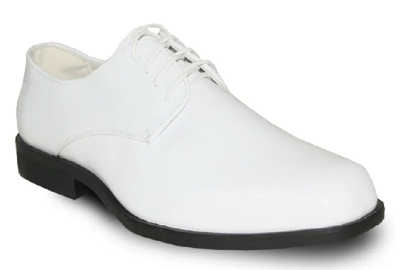 Comfortable Loafers For Women Bravo Tux 1 Formal, White Patent