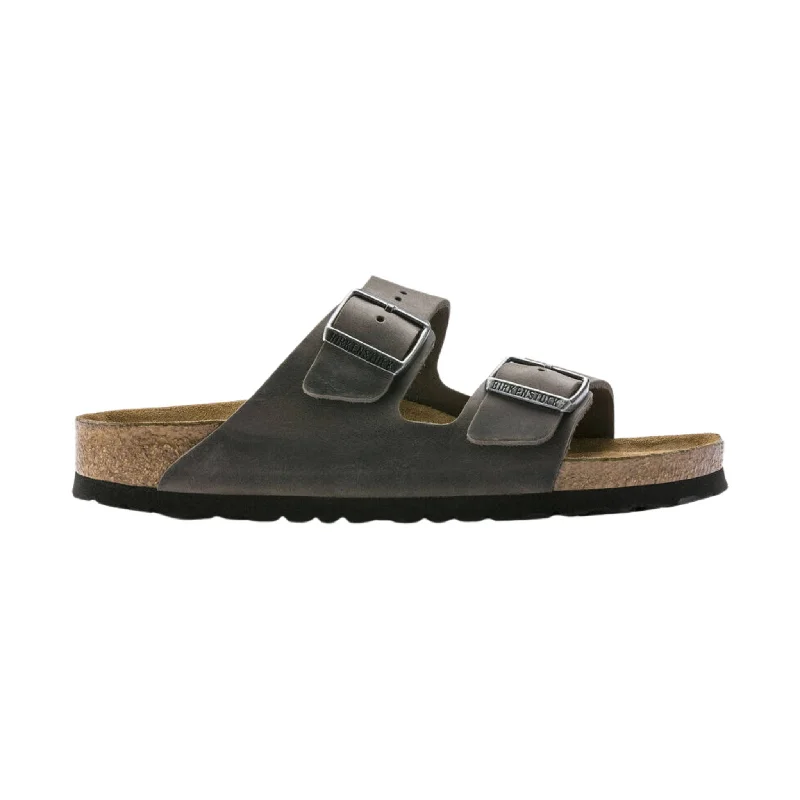 Comfortable Sports Sandals For Sale Brikenstock Arizona Soft Footbed Sandal - Oiled Leather Iron Comfortable Sports Sandals For Sale Brikenstock Arizona Soft Footbed Sandal - Oiled Leather Iron