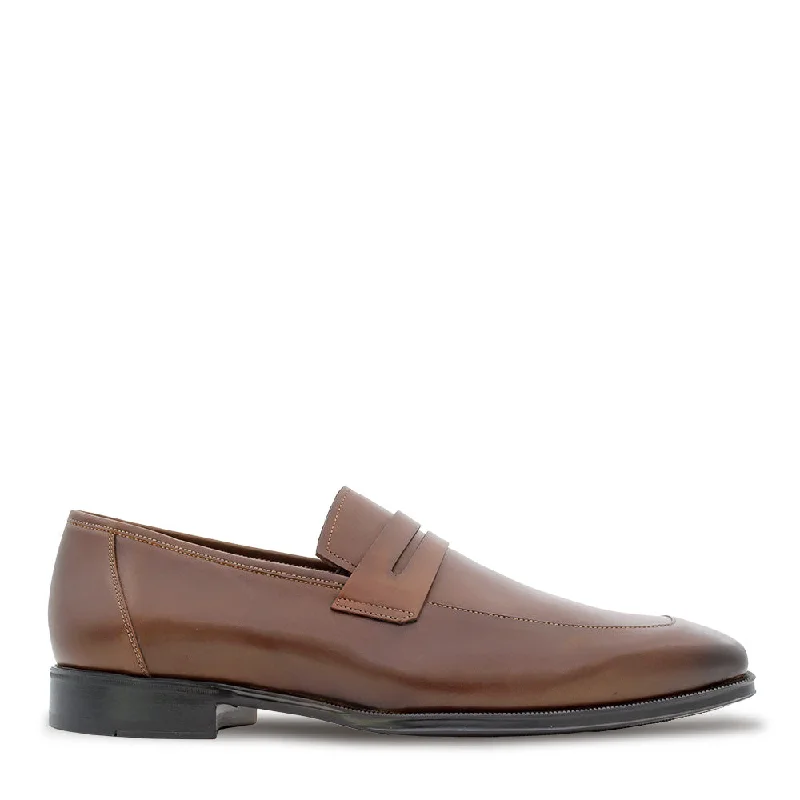 Comfortable Formal Footwear Calfskin Rubber Sole Penny