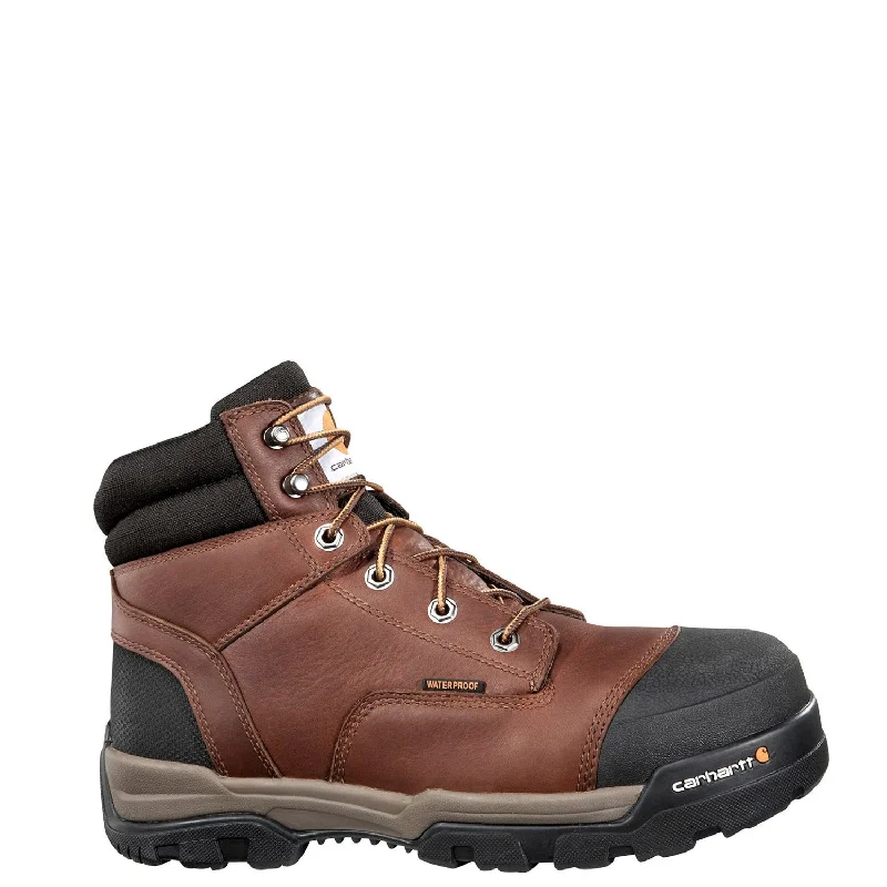 Designer Winter Footwear Carhartt Men's Ground Force Waterproof 6" Composite Toe Work Boot