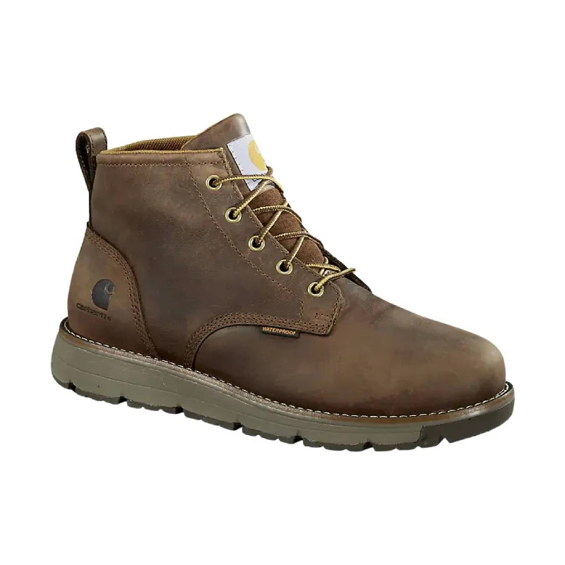 Stylish Work Shoes Carhartt Men's Millbrook Waterproof Wedge Soft Toe Work Boot - Brown
