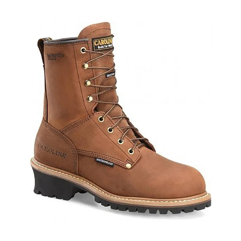 Comfortable Snow Sneakers For Sale Carolina Men's Elm 8 Inch Waterproof Soft Toe Insulated Logger Work Boots - Brown Comfortable Snow Sneakers For Sale Carolina Men's Elm 8 Inch Waterproof Soft Toe Insulated Logger Work Boots - Brown