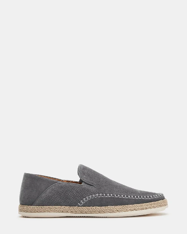 Trendy Lace-Up Sandals CAYDENN GREY SUEDE