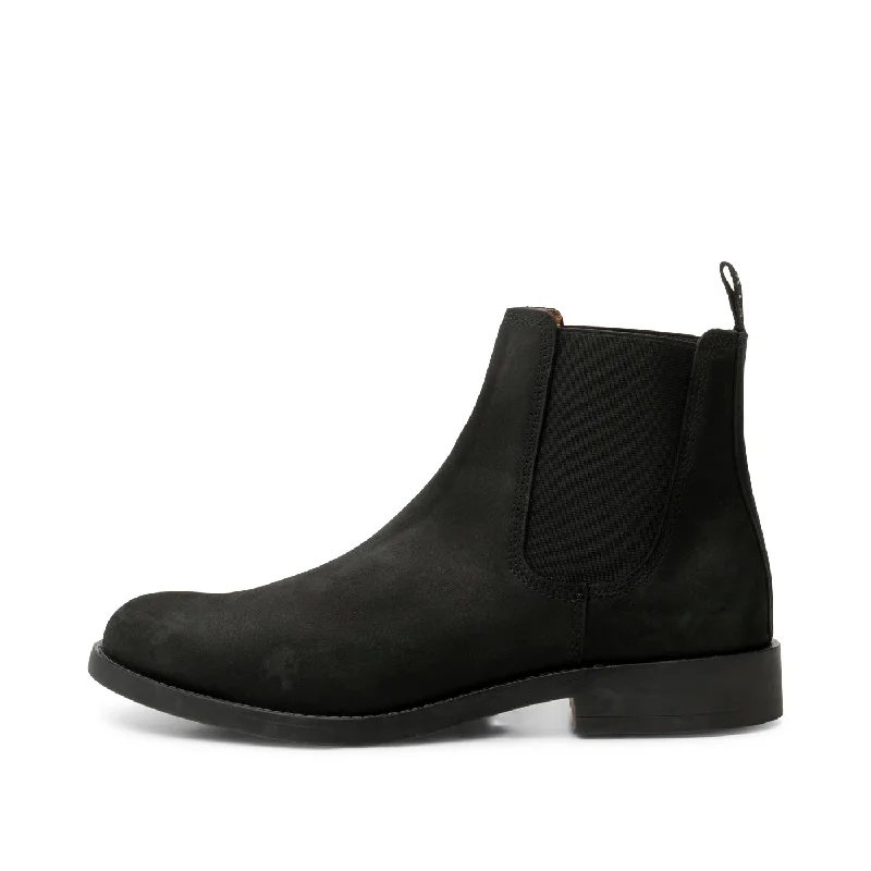 Designer Hiking Boots Charles chelsea boot leather - BLACK