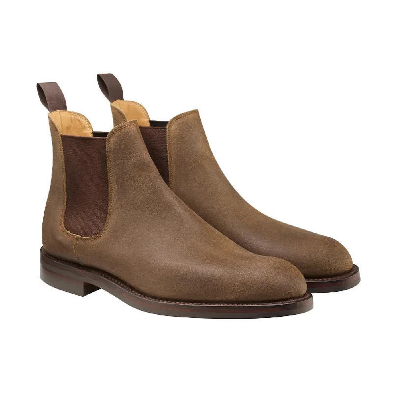 Stylish Winter Boots Chelsea 5 Natural Rough-Out Suede
